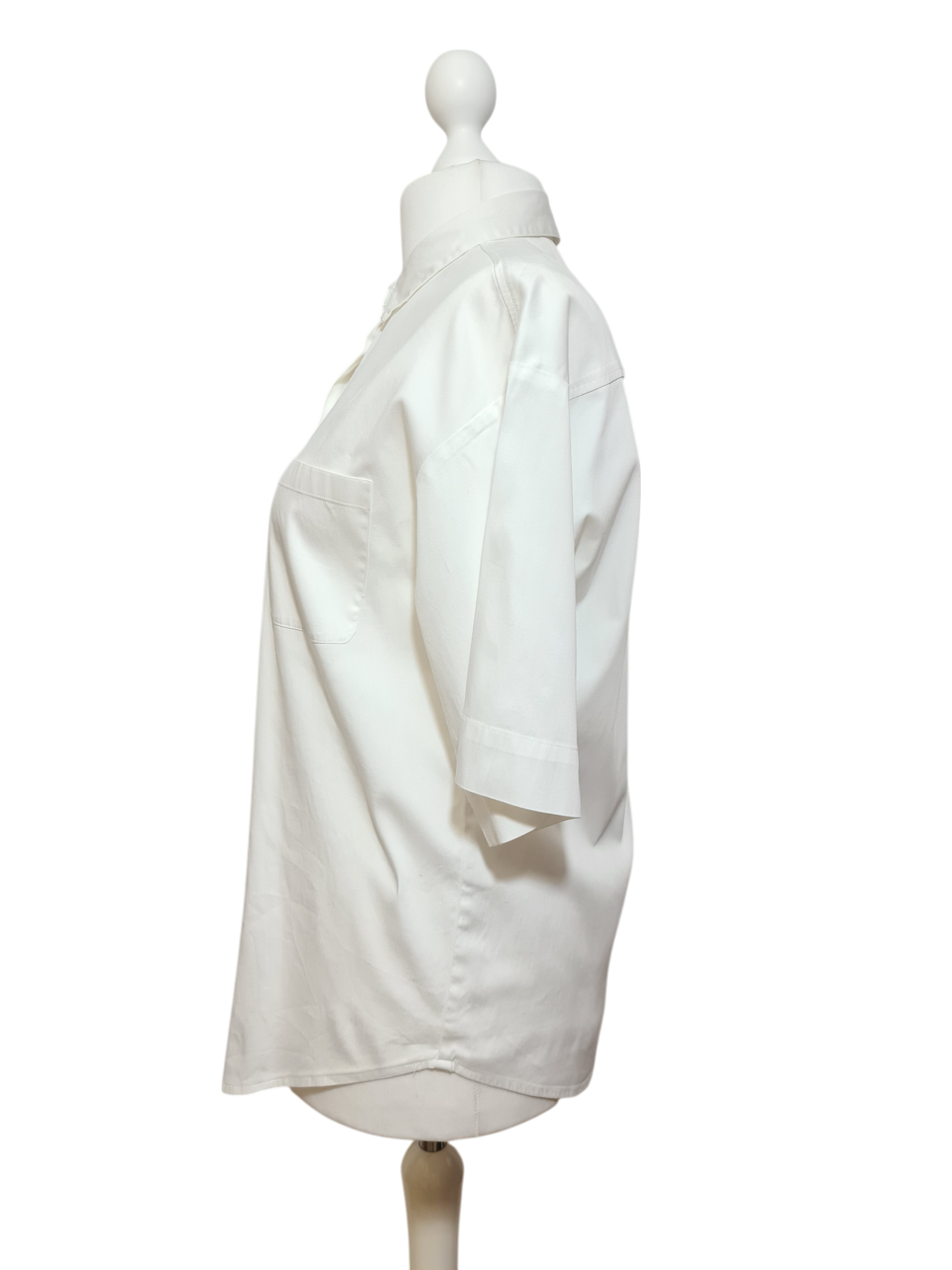 Chemise blanche manches courtes Peter Hahn des années 2000-2010 Aucun fournisseur