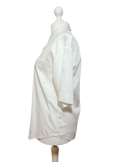 Chemise blanche manches courtes Peter Hahn des années 2000-2010 Aucun fournisseur