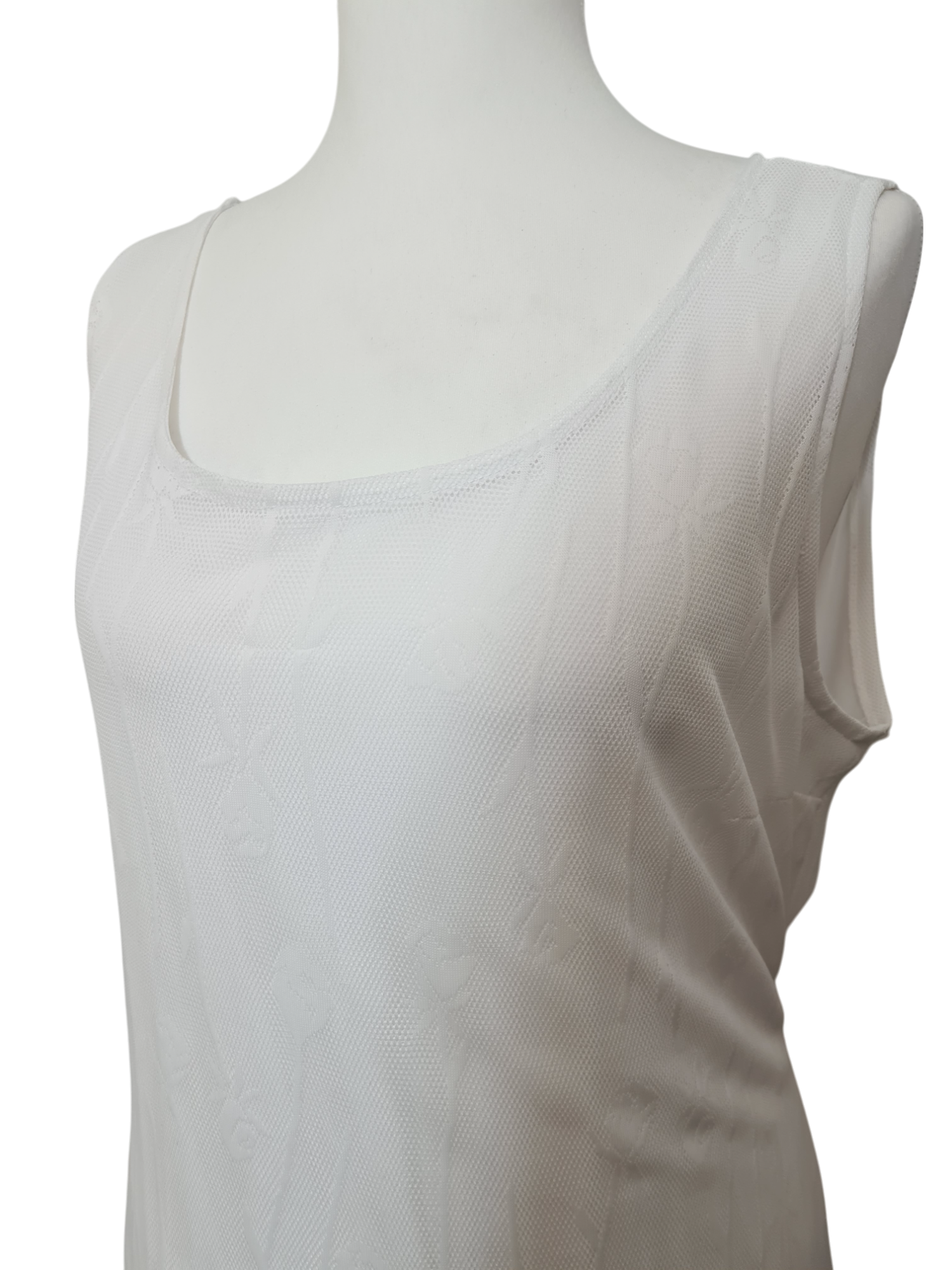 Robe blanche longue After Paris minimaliste chic made in France années 90-2000 EMMAUS