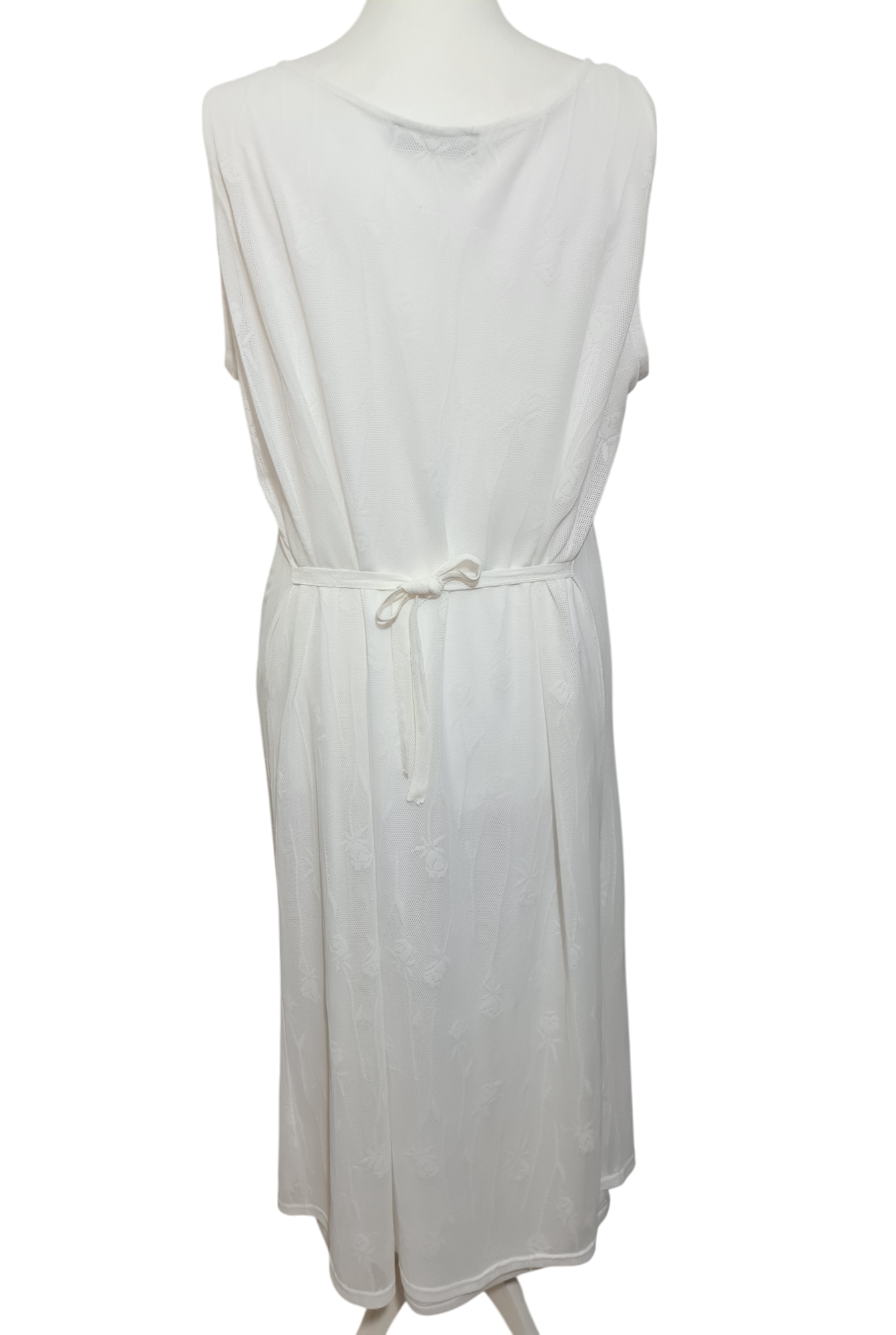 Robe blanche longue After Paris minimaliste chic made in France années 90-2000 EMMAUS