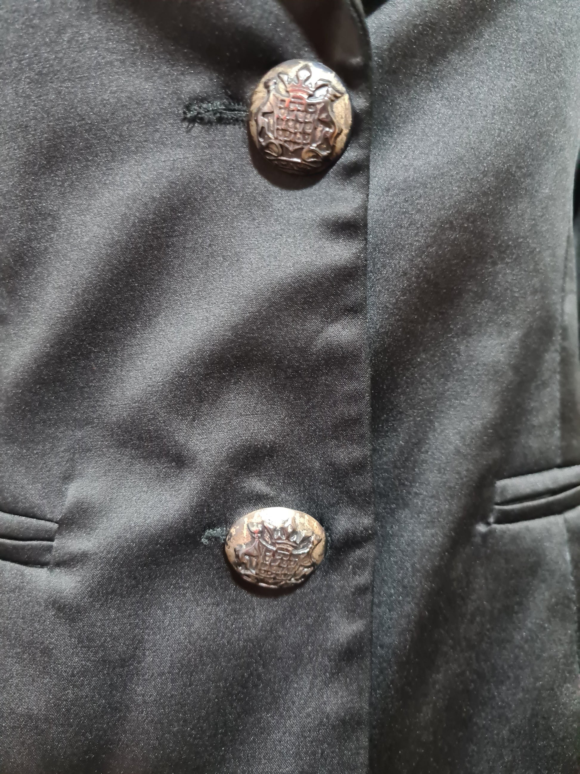 Blazer noir satiné Maxime Paris femme soirée chic made in France des années 2000 ZXSBN6DD3VZBGSY