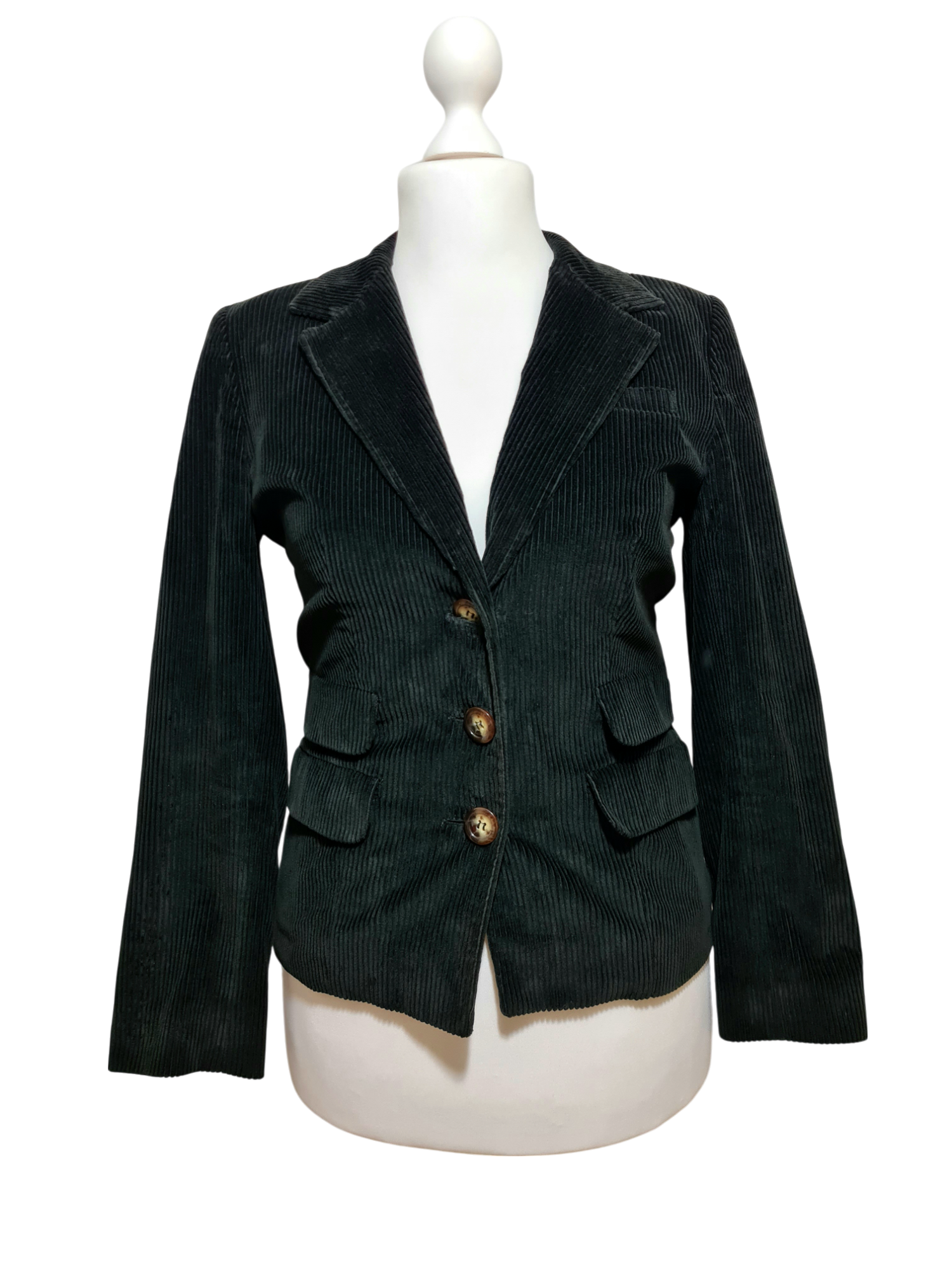Veste velours côtelé noire Figaret Paris femme rétro chic des années 2000 ZXSBN6DD3VZBGSY