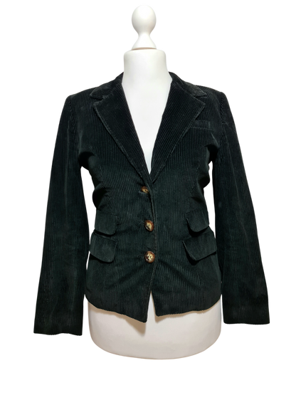 Veste velours côtelé noire Figaret Paris femme rétro chic des années 2000 ZXSBN6DD3VZBGSY