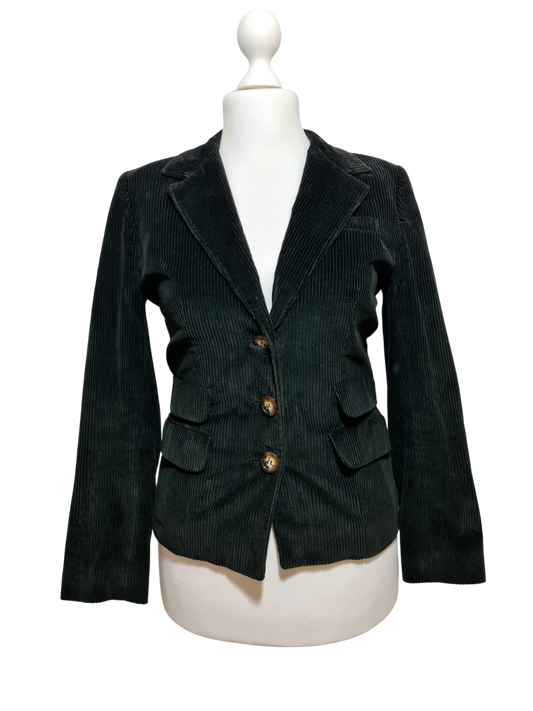 Veste velours côtelé noire Figaret Paris femme rétro chic des années 2000 ZXSBN6DD3VZBGSY