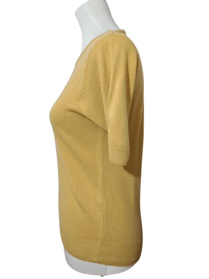 Twin-set jaune vintage femme cardigan & pull rétro 90s Brocante