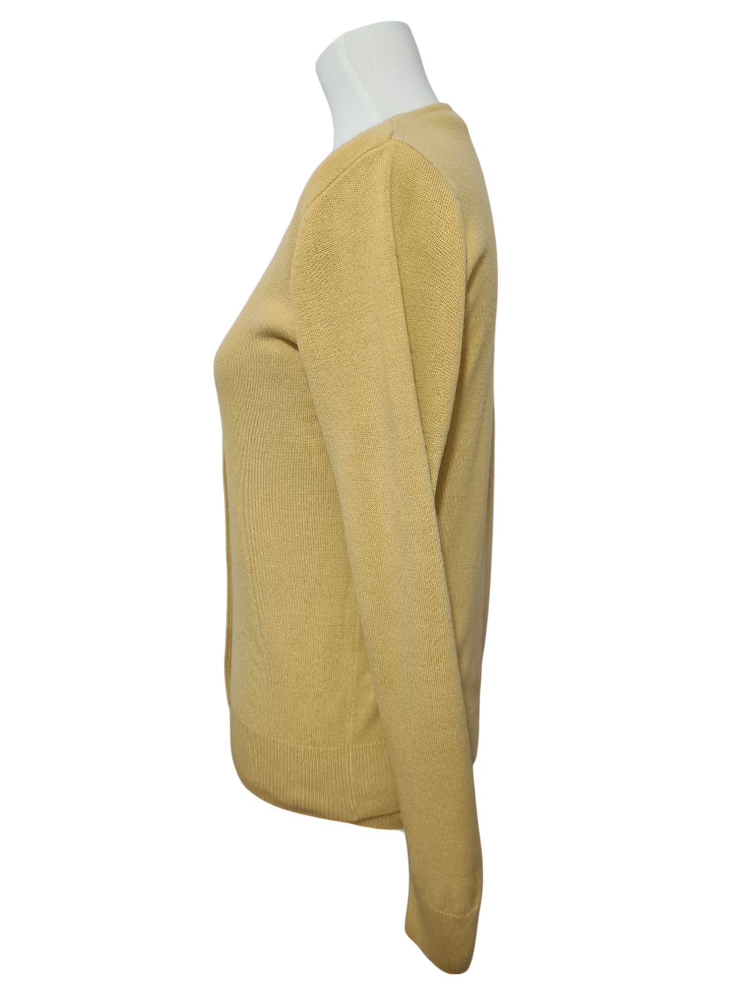 Twin-set jaune vintage femme cardigan & pull rétro 90s Brocante