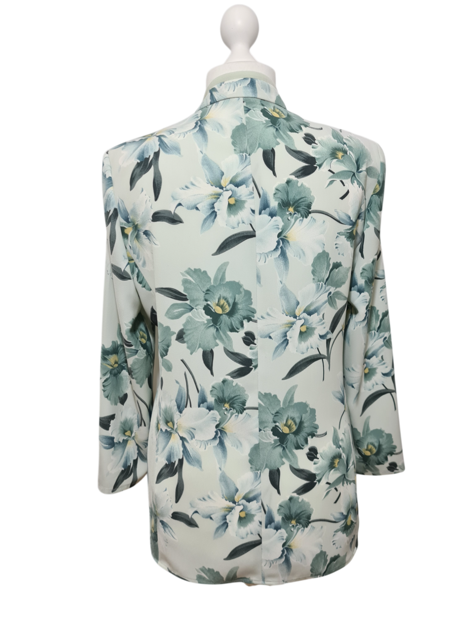 Veste fleurie fluide style japonisant Weill Paris des années 2000 EMMAUS