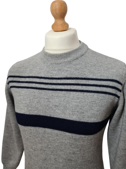Pull marin vintage Saint James laine vierge made in France des années 90 EMMAUS
