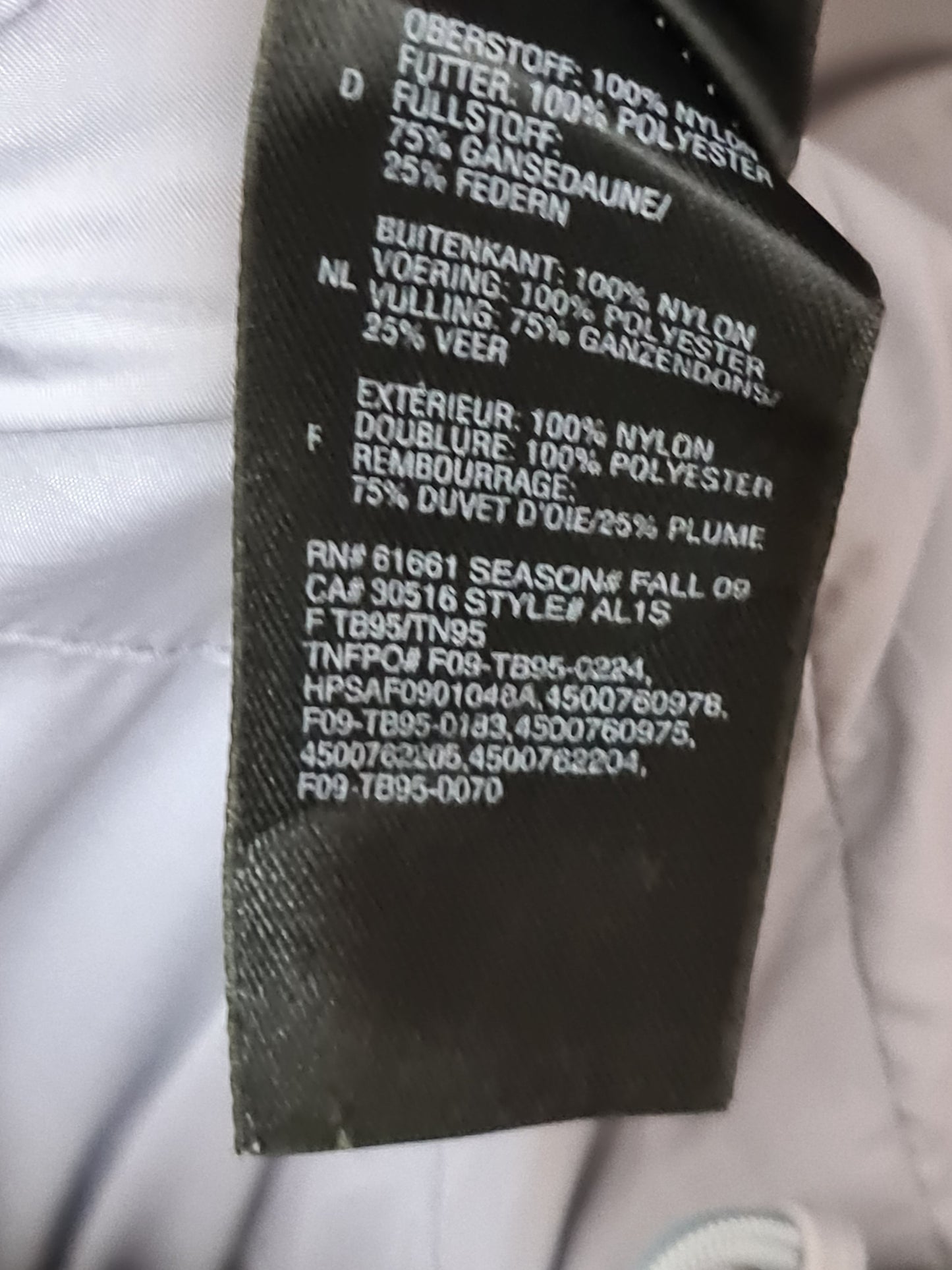 Doudoune The North Face femme XS bleu nuit duvet 550 des années 2010 KZ Wholesale