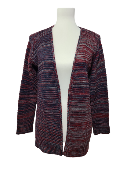 Gilet long femme Mamouchka taille M fabriqué en France maille multicolore hiver