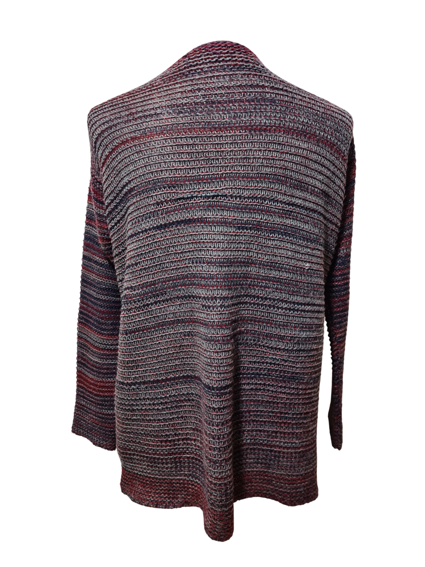 Gilet long femme Mamouchka taille M fabriqué en France maille multicolore hiver