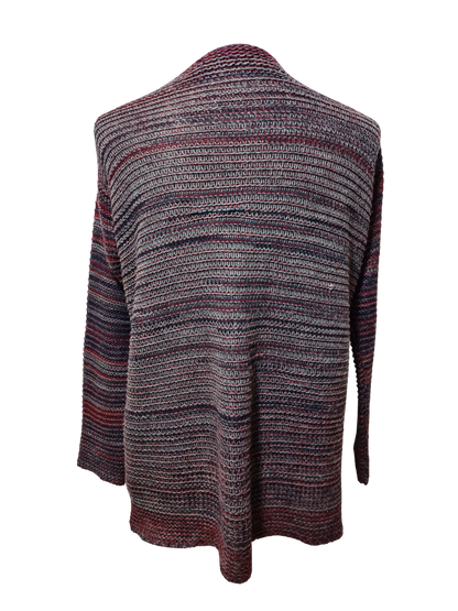 Gilet long femme Mamouchka taille M fabriqué en France maille multicolore hiver