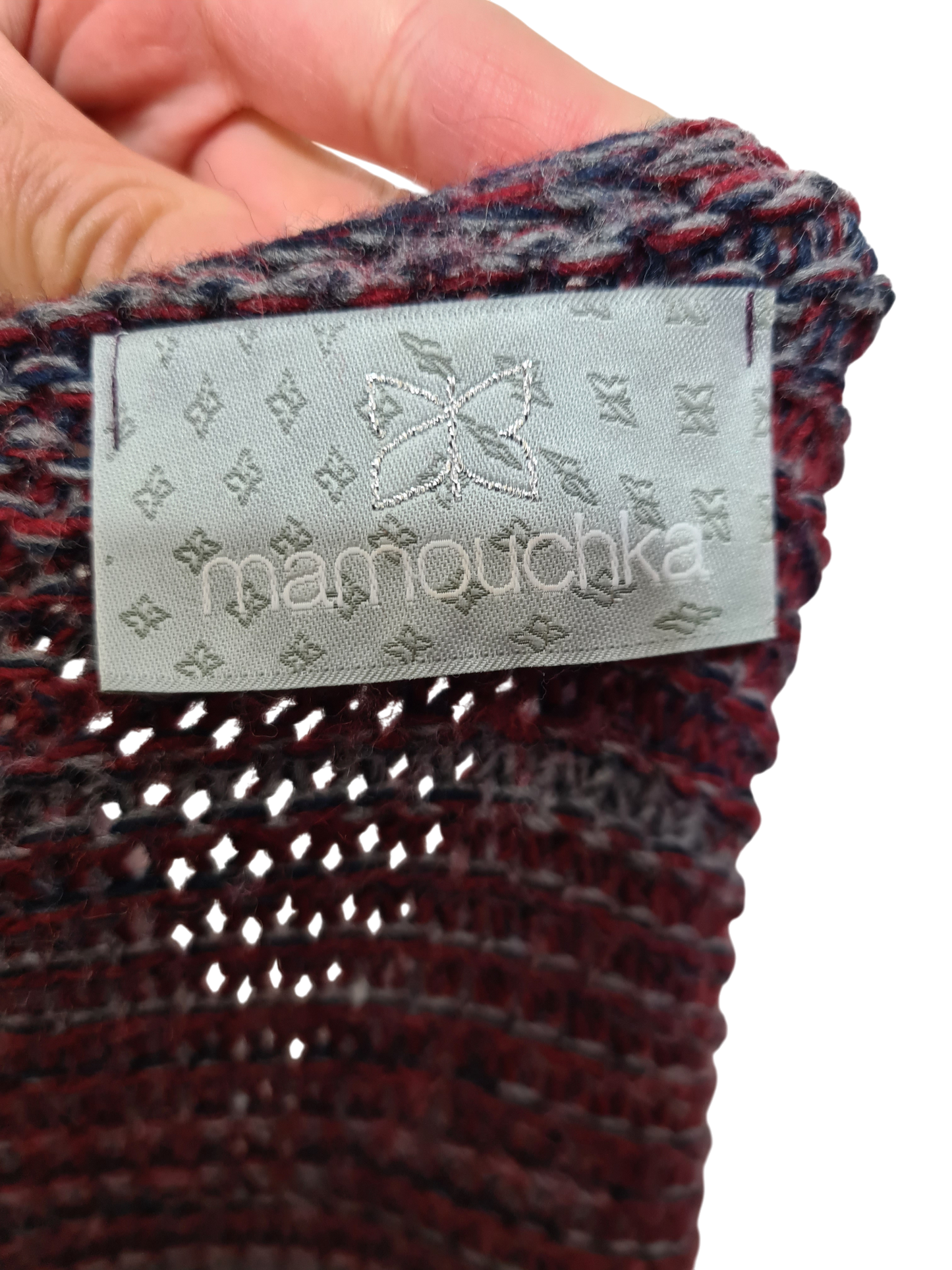 Gilet long femme Mamouchka taille M fabriqué en France maille multicolore hiver