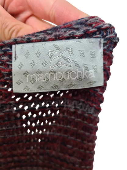 Gilet long femme Mamouchka taille M fabriqué en France maille multicolore hiver