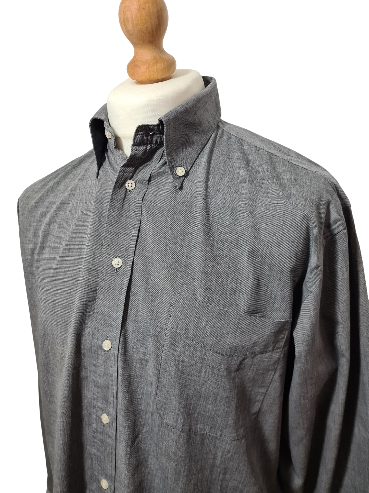 Chemise homme Café Coton grise 100% coton taille L