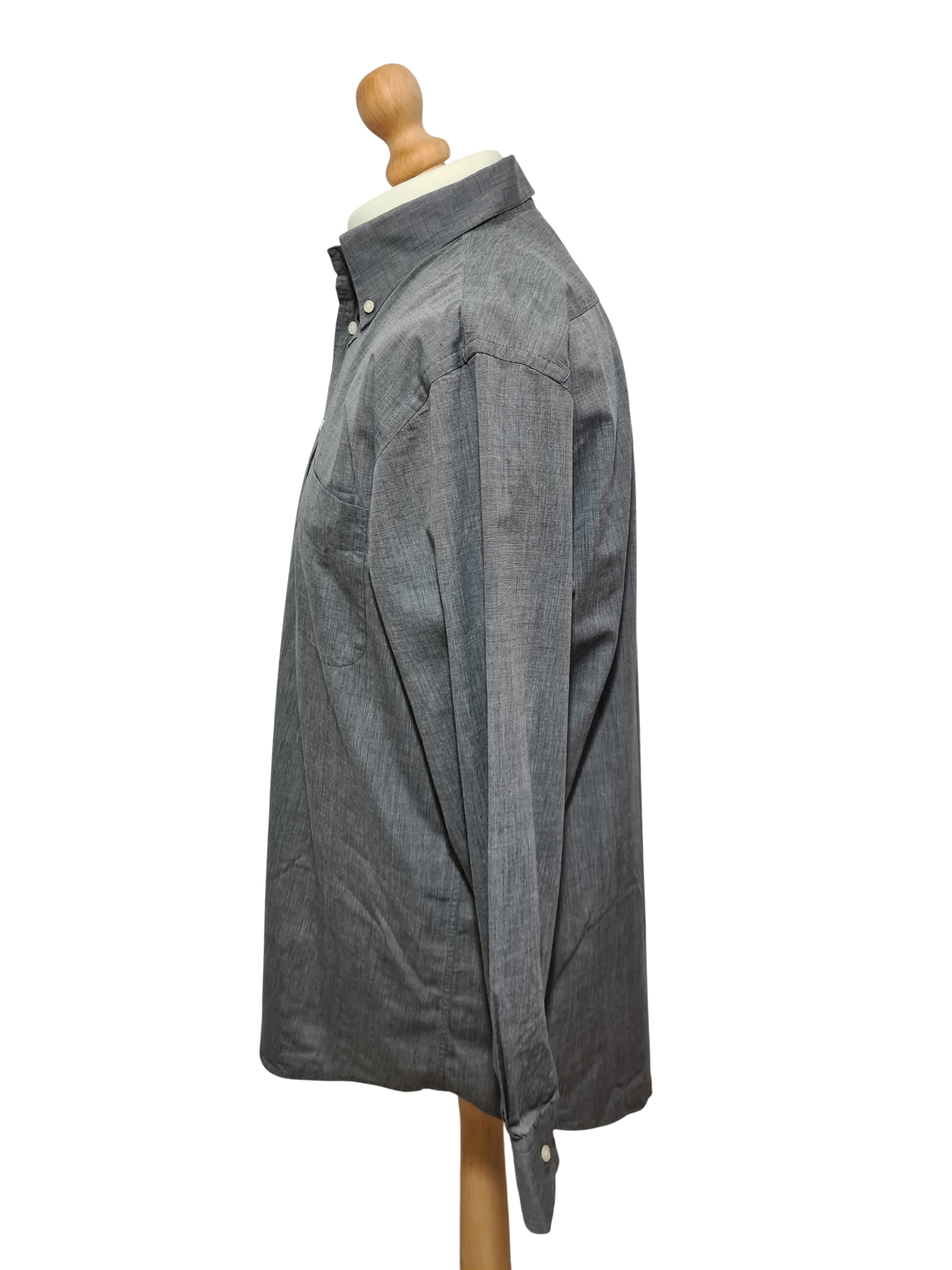 Chemise homme Café Coton grise 100% coton taille L