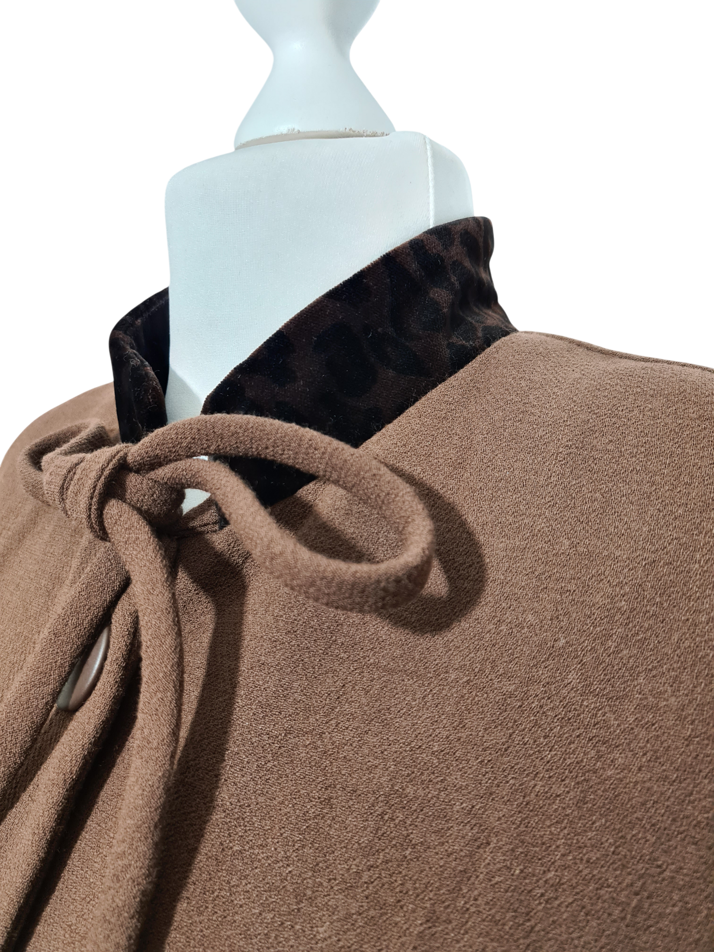 Veste femme vintage Angelita Barcelona laine col velours T.40