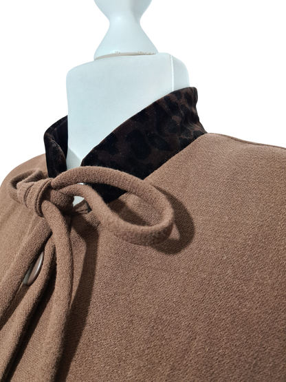 Veste femme vintage Angelita Barcelona laine col velours T.40