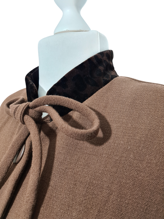 Veste femme vintage Angelita Barcelona laine col velours T.40