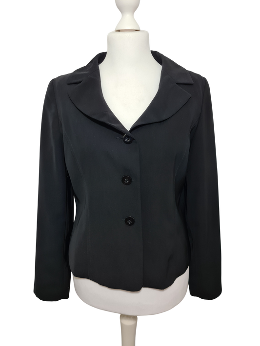 Veste femme noire Chassé Croisé T.44 polyester des années 90-2000