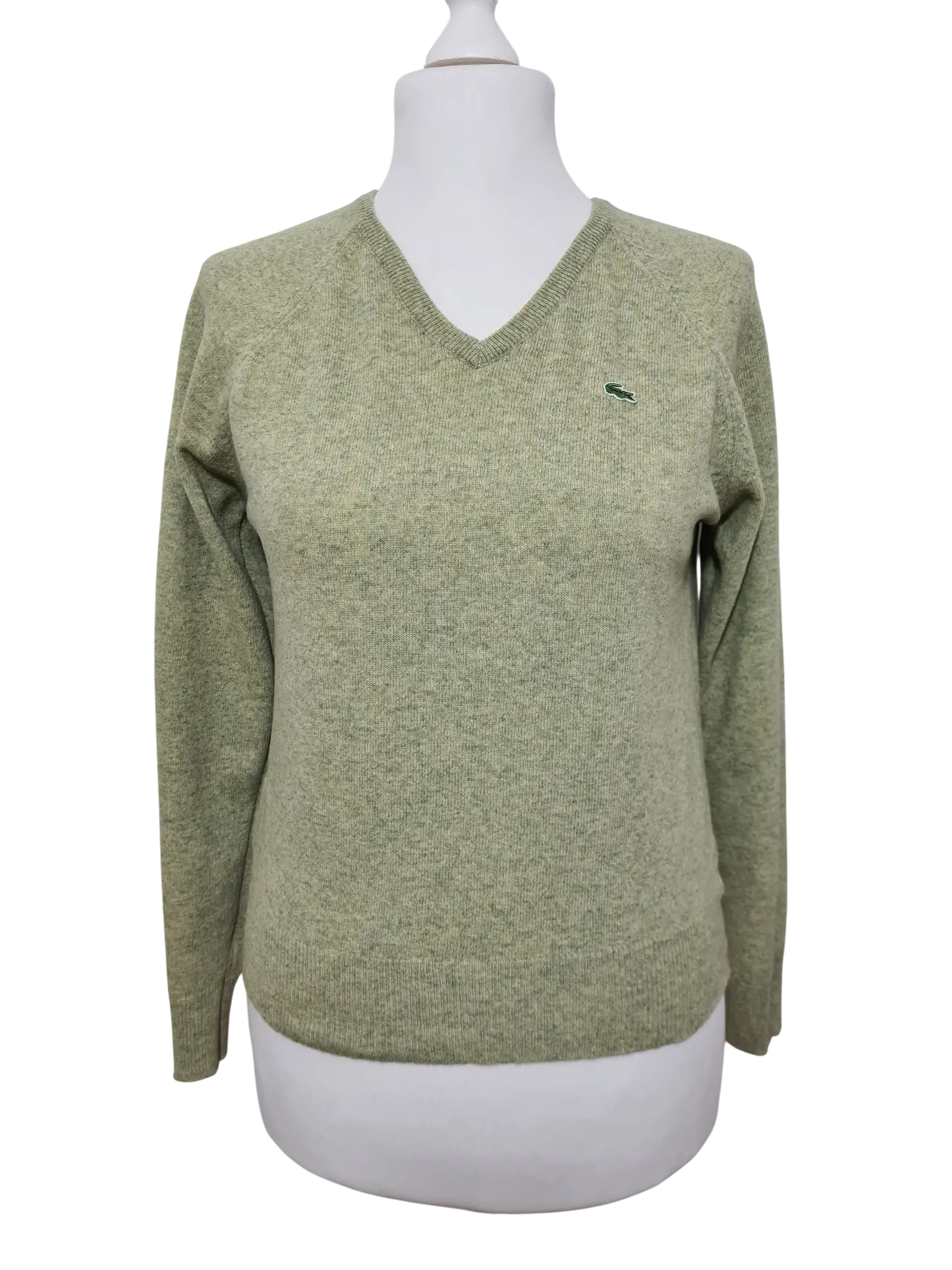 Pull col V Lacoste femme laine d’agneau T.40 (vintage made in Spain) Aucun fournisseur