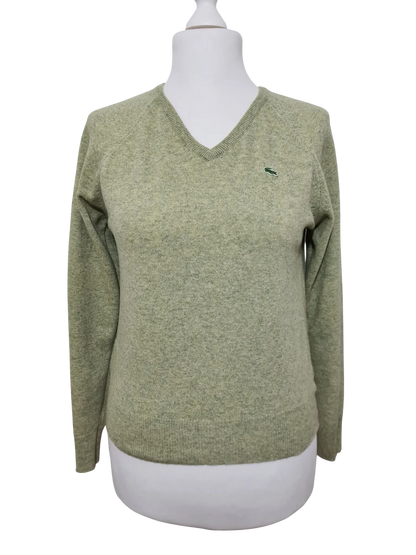 Pull col V Lacoste femme laine d’agneau T.40 (vintage made in Spain) Aucun fournisseur