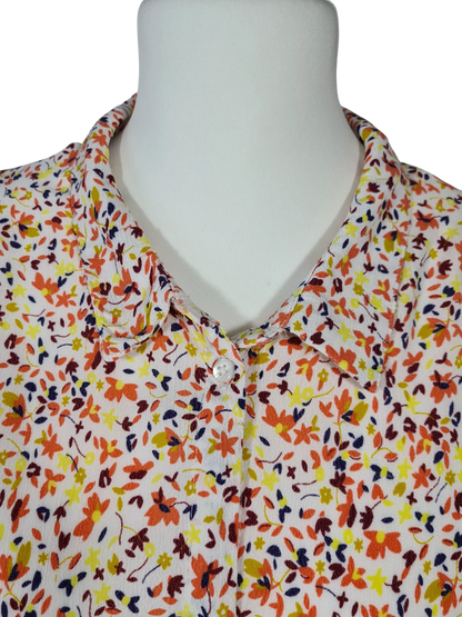 Chemise femme vintage Damart fleurie viscose