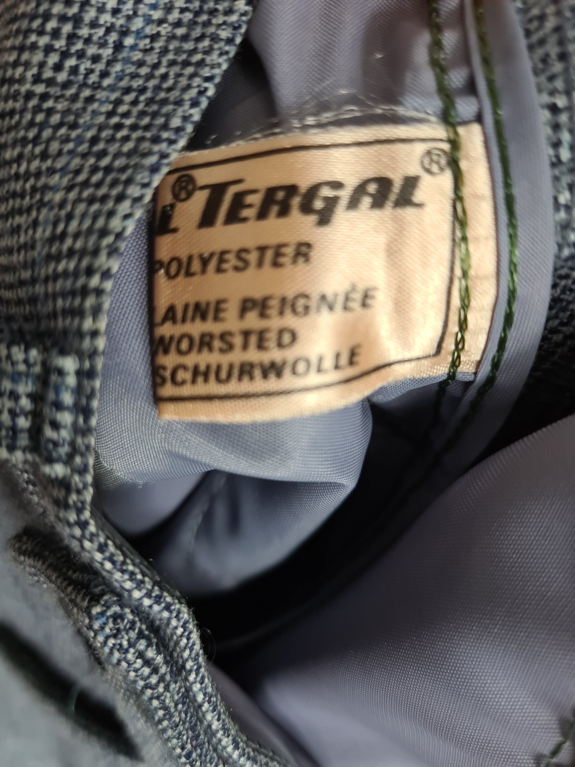 Pantalon homme gris à carreaux vintage des années 60-70 ZXSBN6DD3VZBGSY