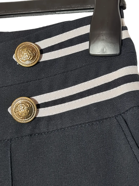 Pantalon marin taille haute Jus d’Orange vintage bleu marine T38