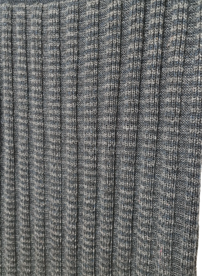 Jupe droite tricotée Bergère de France T.38 laine made in France vintage 80s EMMAUS