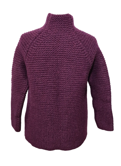 Manteau femme Esprit violet laine mohair taille L EMMAUS