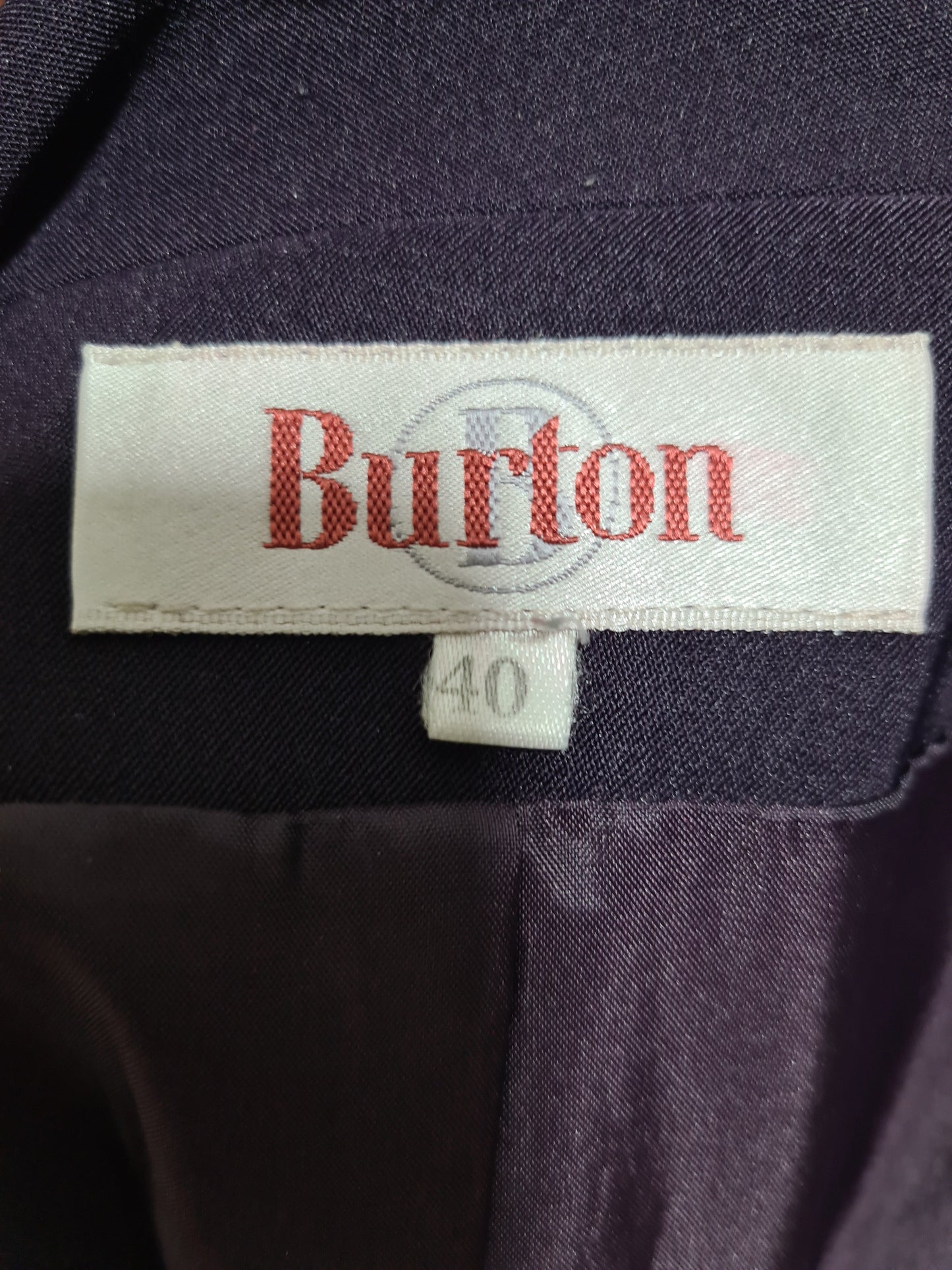 Veste violette zippée Burton coupe ajustée et col montant des années 90-2000 EMMAUS