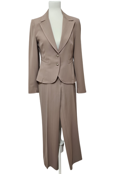 Tailleur veste et pantalon fluide taupe rosé des années 90-2000 EMMAUS