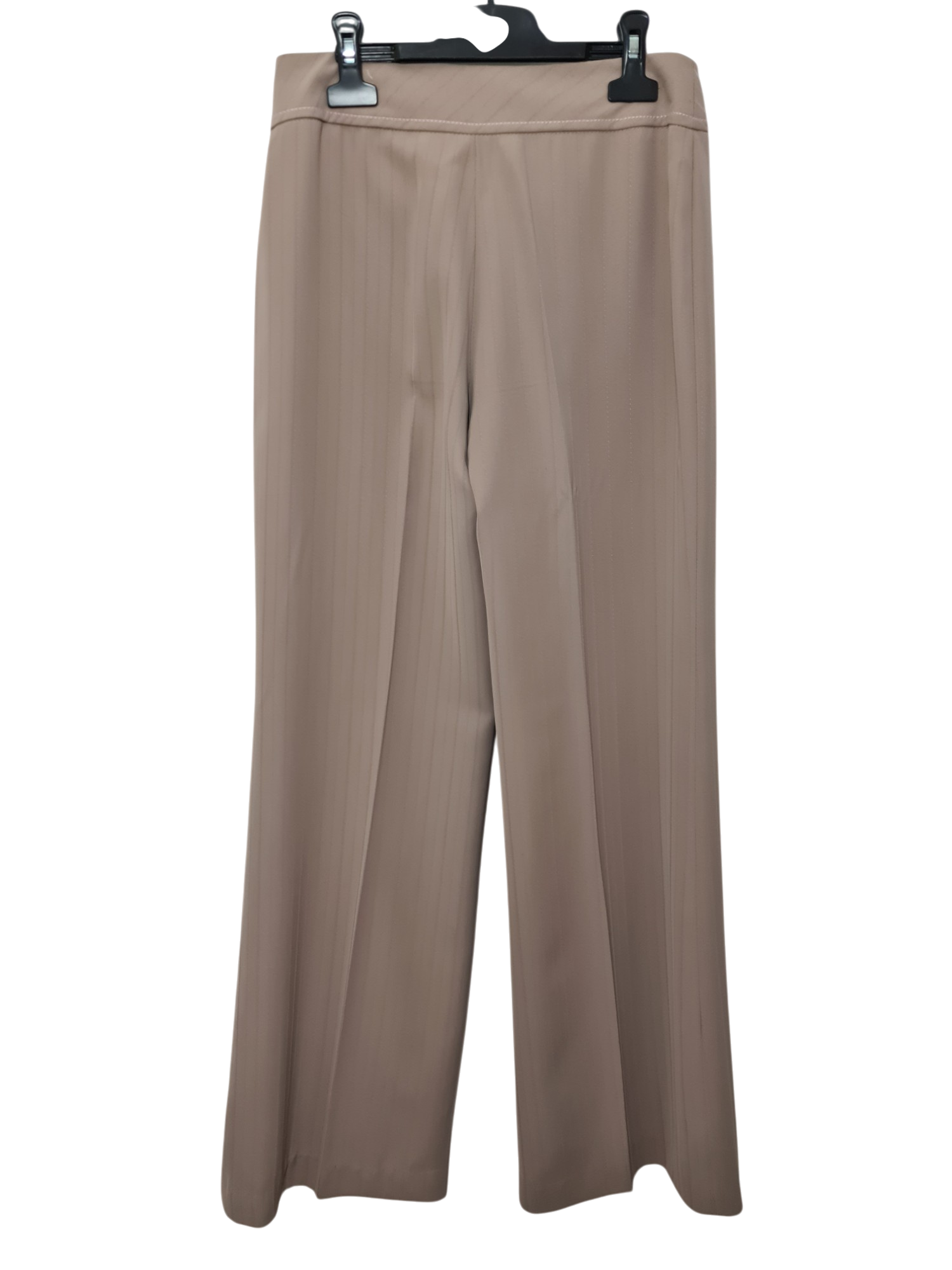 Tailleur veste et pantalon fluide taupe rosé des années 90-2000 EMMAUS