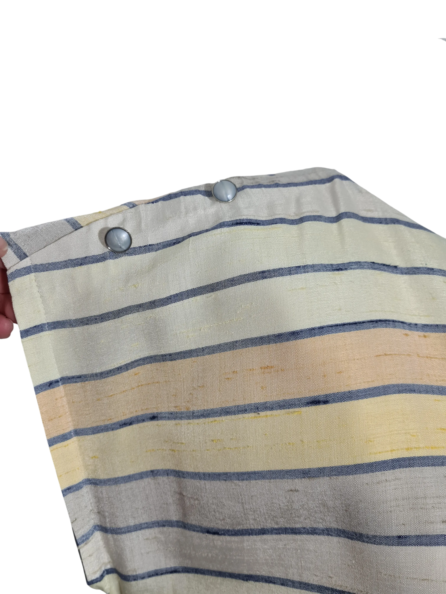 Robe vintage rayée jaune RFA années 80 T44/46 rétro