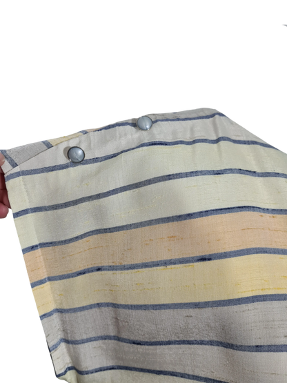 Robe vintage rayée jaune RFA années 80 T44/46 rétro