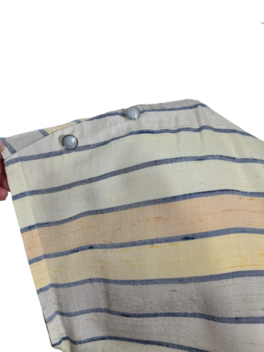 Robe vintage rayée jaune RFA années 80 T44/46 rétro