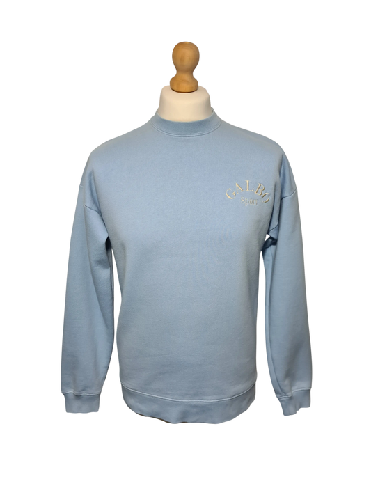 Sweat vintage Galbo Sport bleu coton