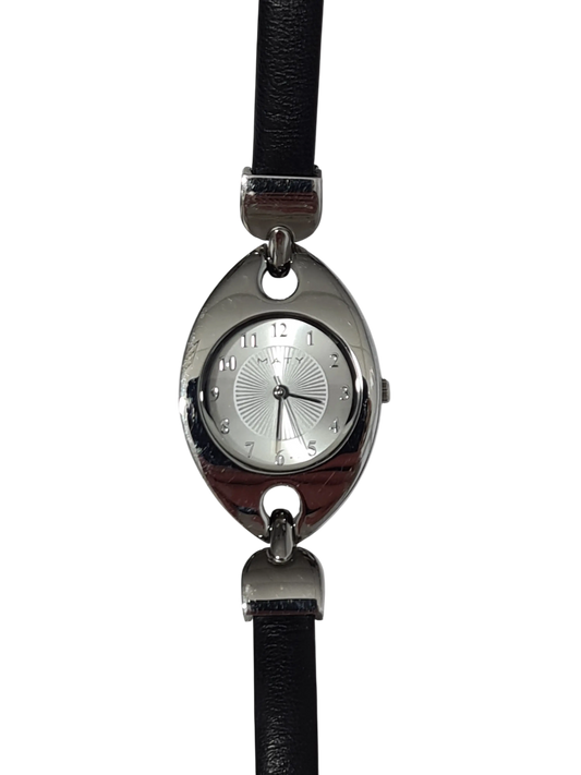 Montre femme Maty cadran ovale bracelet cuir