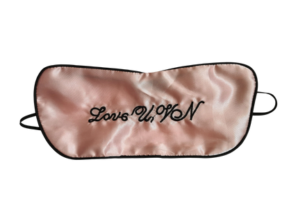 Bandeau nuit satin rose Love Me
