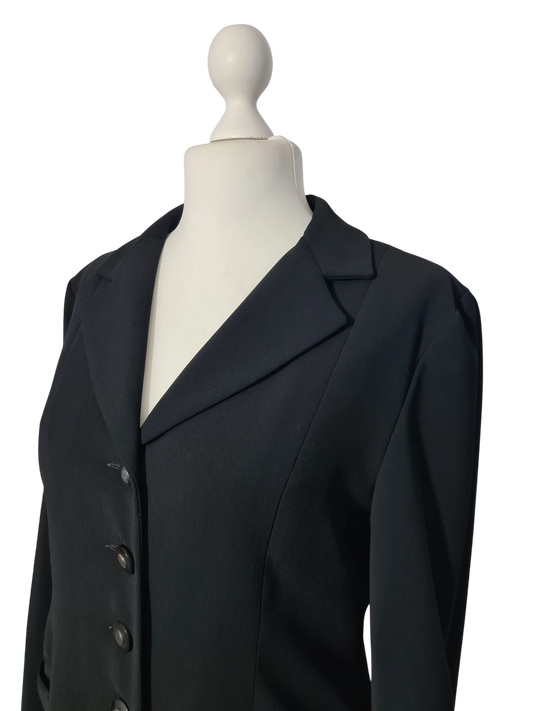 Veste longue noire Symphonie MR made in France T42