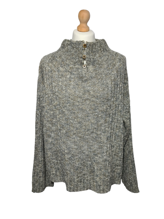 Pull Adolfo Dominguez laine col cheminée oversize 4XL