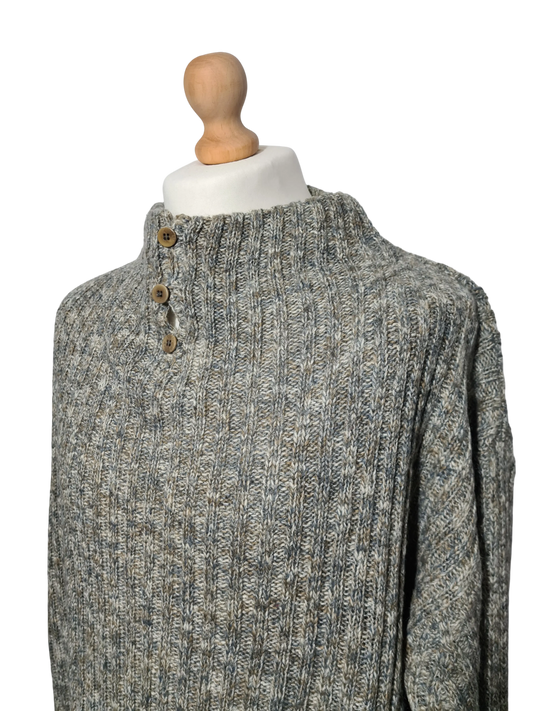 Pull Adolfo Dominguez laine col cheminée oversize 4XL