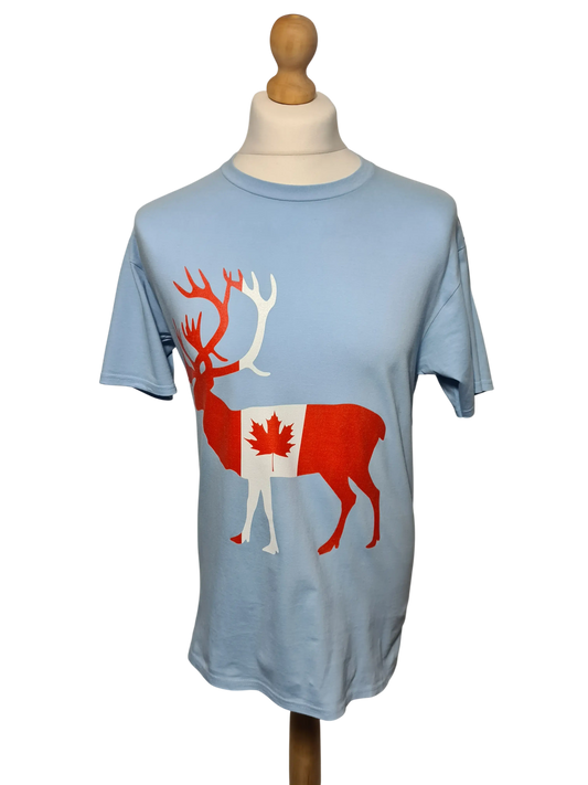 T-shirt Canada renne drapeau coton M Marché de Montreuil