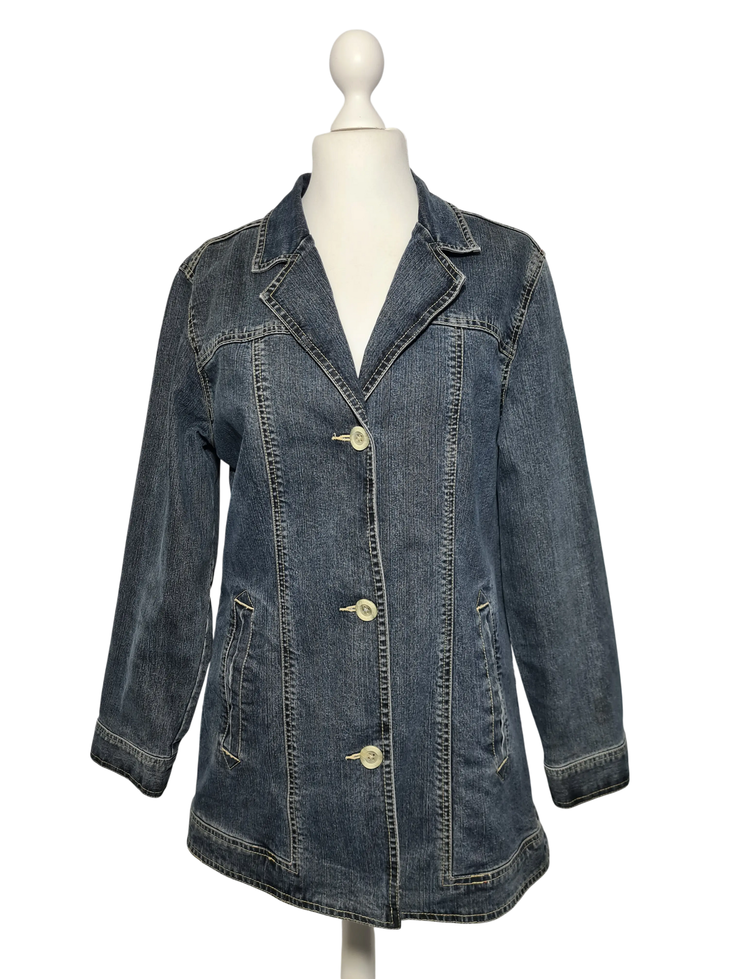 Veste longue jean Aigle denim vintage