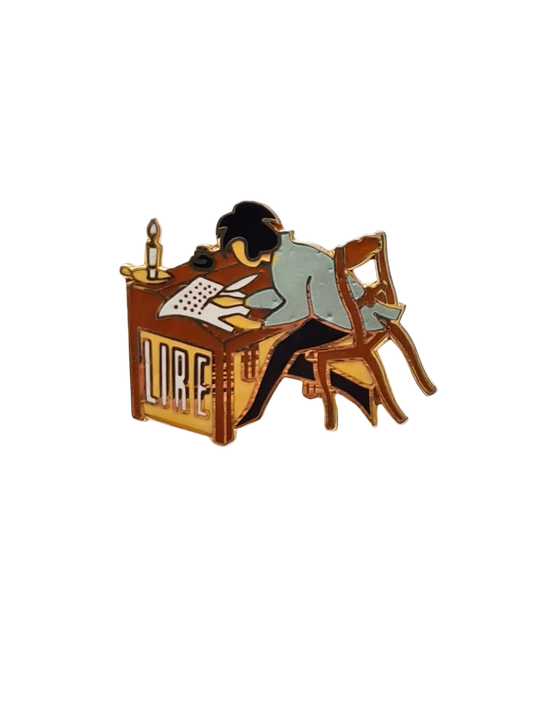 Pins LIRE écrivain plume vintage 90s