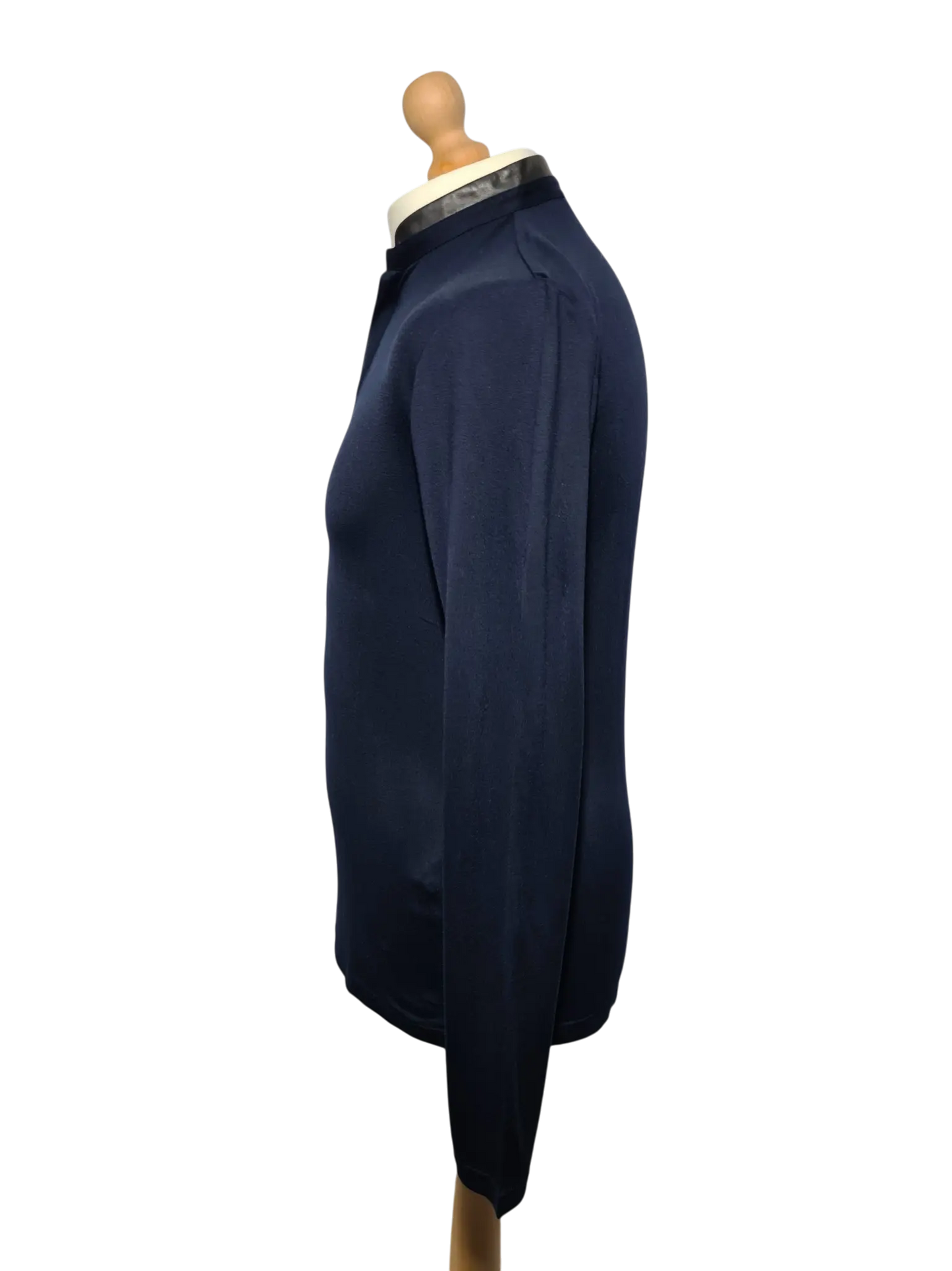 Pull fin The Kooples col cuir agneau