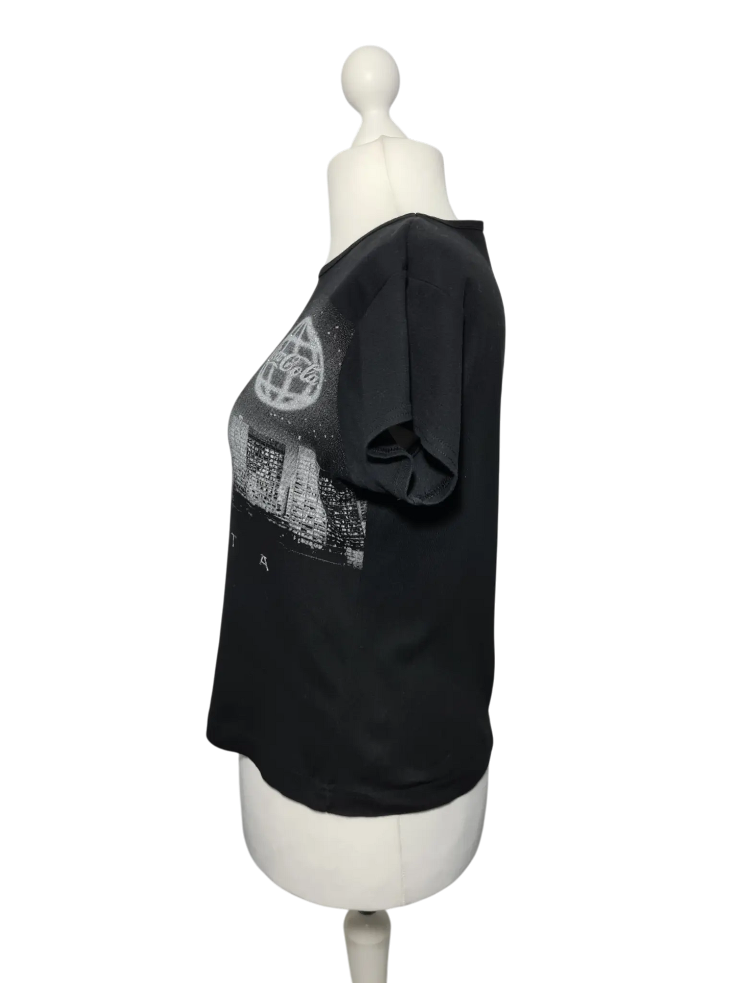 T-shirt Coca Cola Atlanta noir pailleté XL