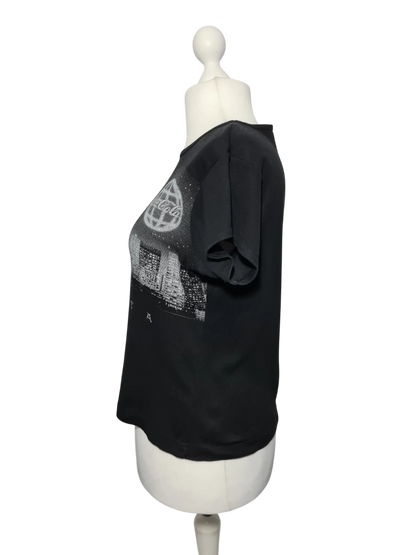 T-shirt Coca Cola Atlanta noir pailleté XL