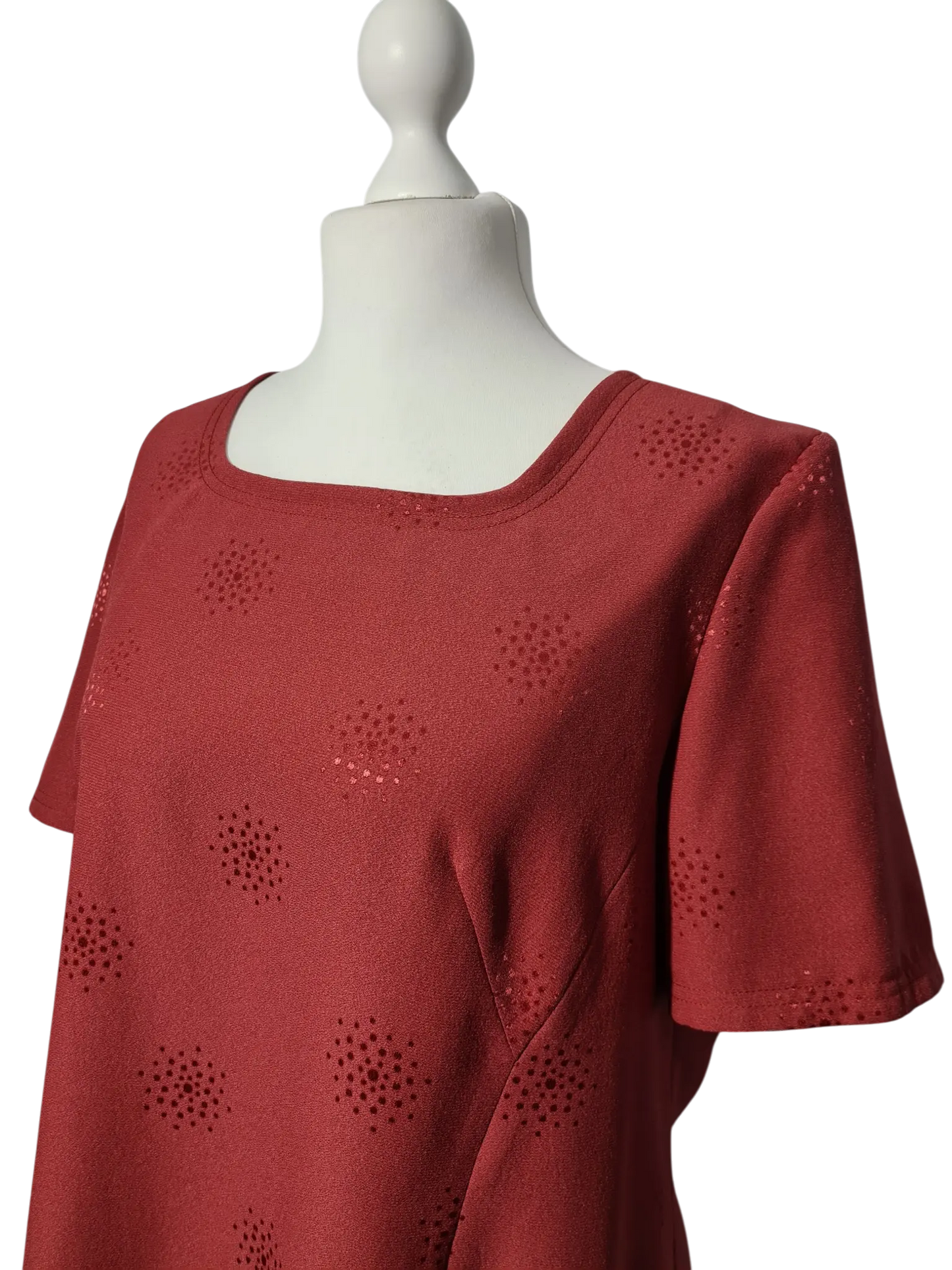 Top vintage Aguibar rose mauve T52